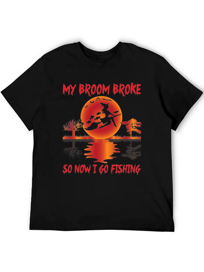 Witch Fishing T-Shirt - Halloween Fun