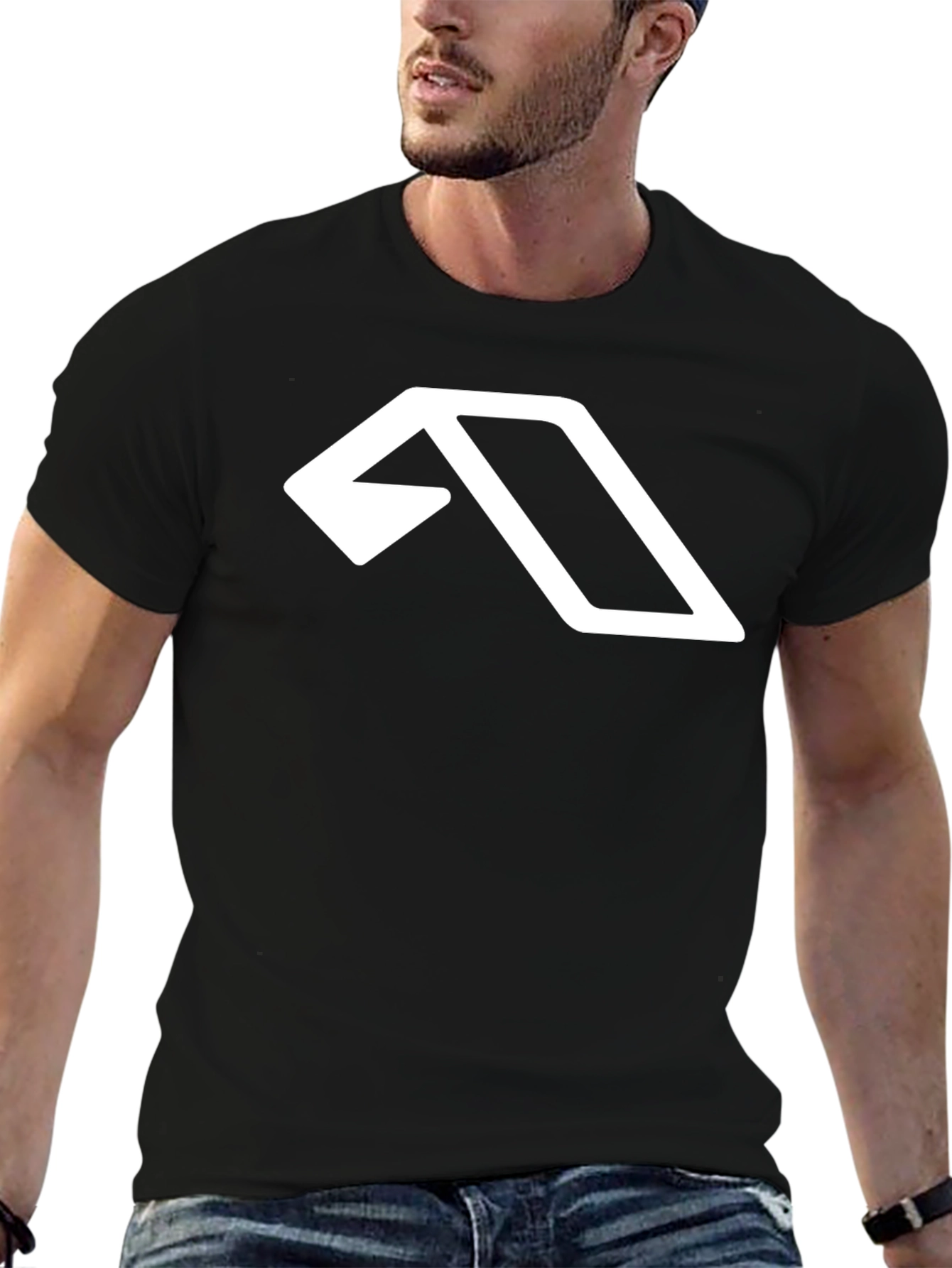 Geometric Logo Black T-Shirt