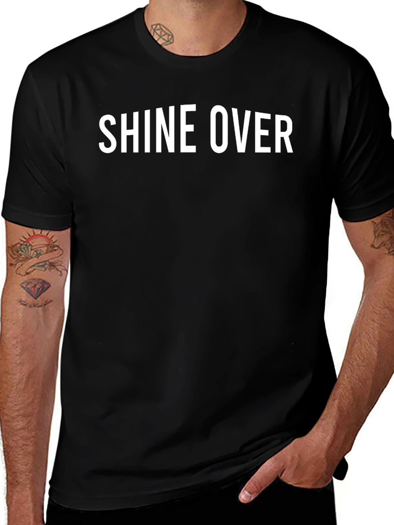 Shine Over Black T-Shirt