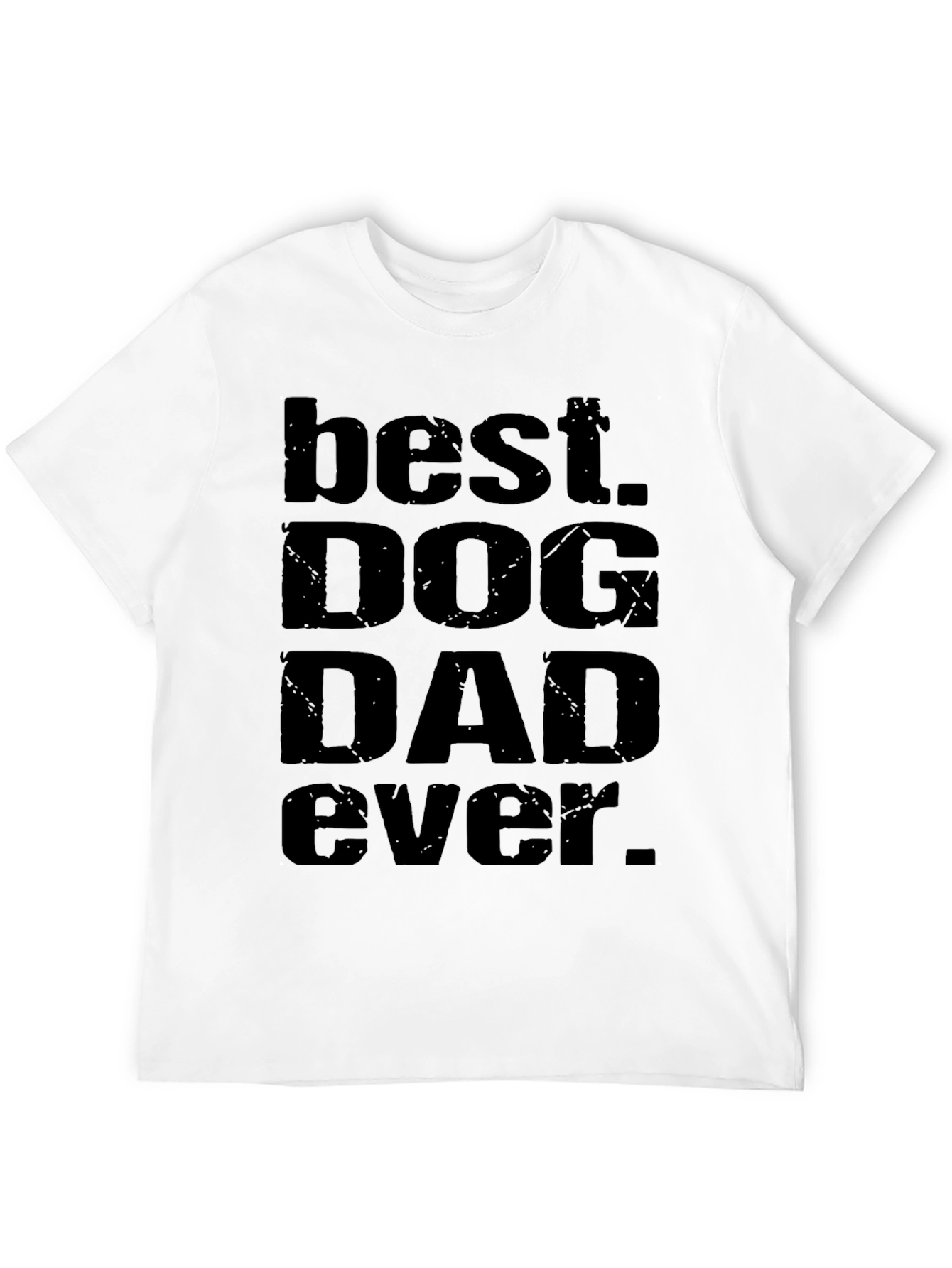 Best Dog Dad Ever Black T-Shirt