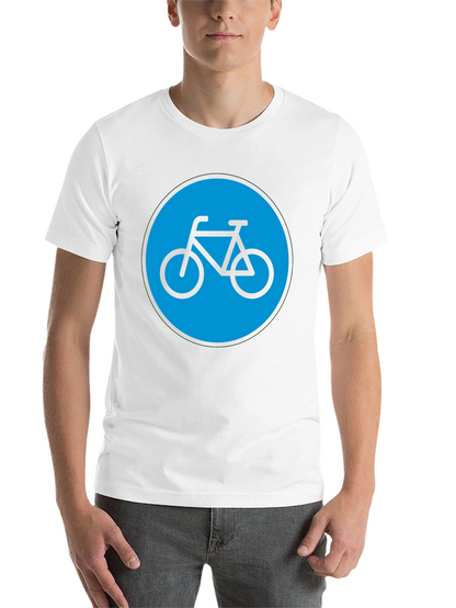 Bike Graphic T-Shirt - Black Cotton Blend Casual Tee