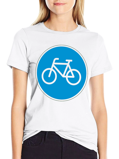 Bike Graphic T-Shirt - Black Cotton Blend Casual Tee