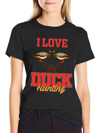 I Love Duck Hunting Graphic T-Shirt