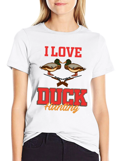 I Love Duck Hunting Graphic T-Shirt