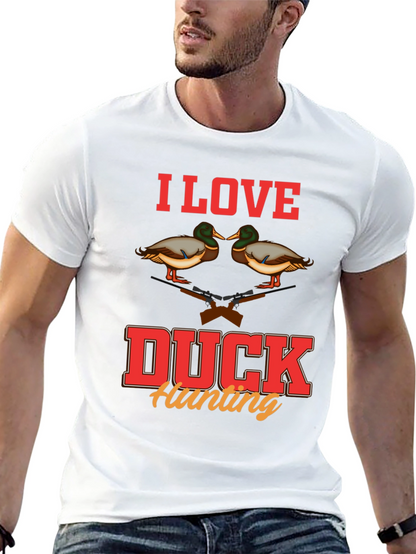 I Love Duck Hunting Graphic T-Shirt