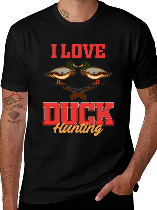 I Love Duck Hunting Graphic T-Shirt