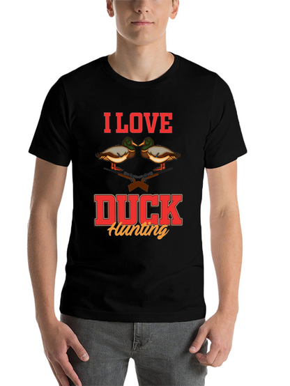 I Love Duck Hunting Graphic T-Shirt