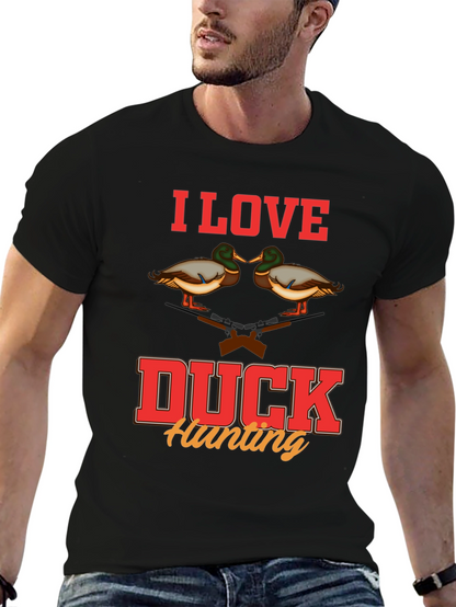 I Love Duck Hunting Graphic T-Shirt