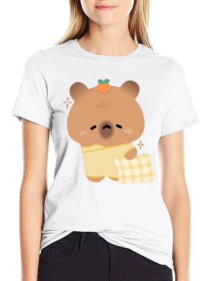 Cute Bear Pajama T-Shirt - Relaxed Sleepwear Style