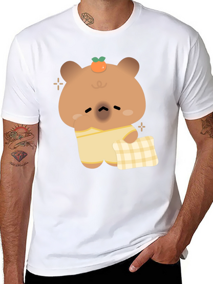 Cute Bear Pajama T-Shirt - Relaxed Sleepwear Style