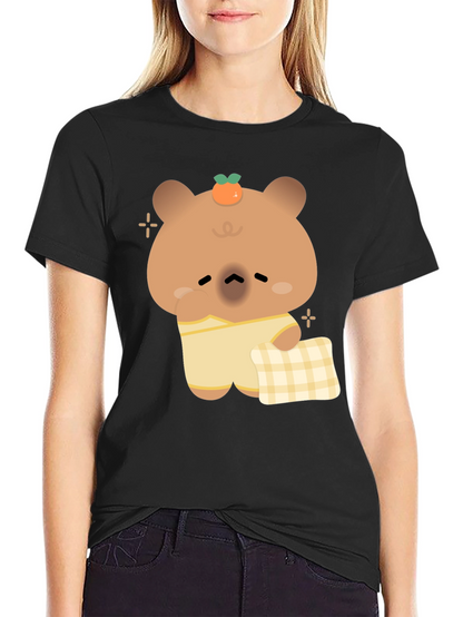 Cute Bear Pajama T-Shirt - Relaxed Sleepwear Style