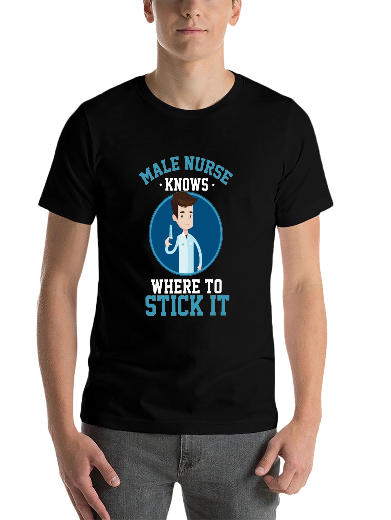 Male Nurse Knows Funny T-Shirt