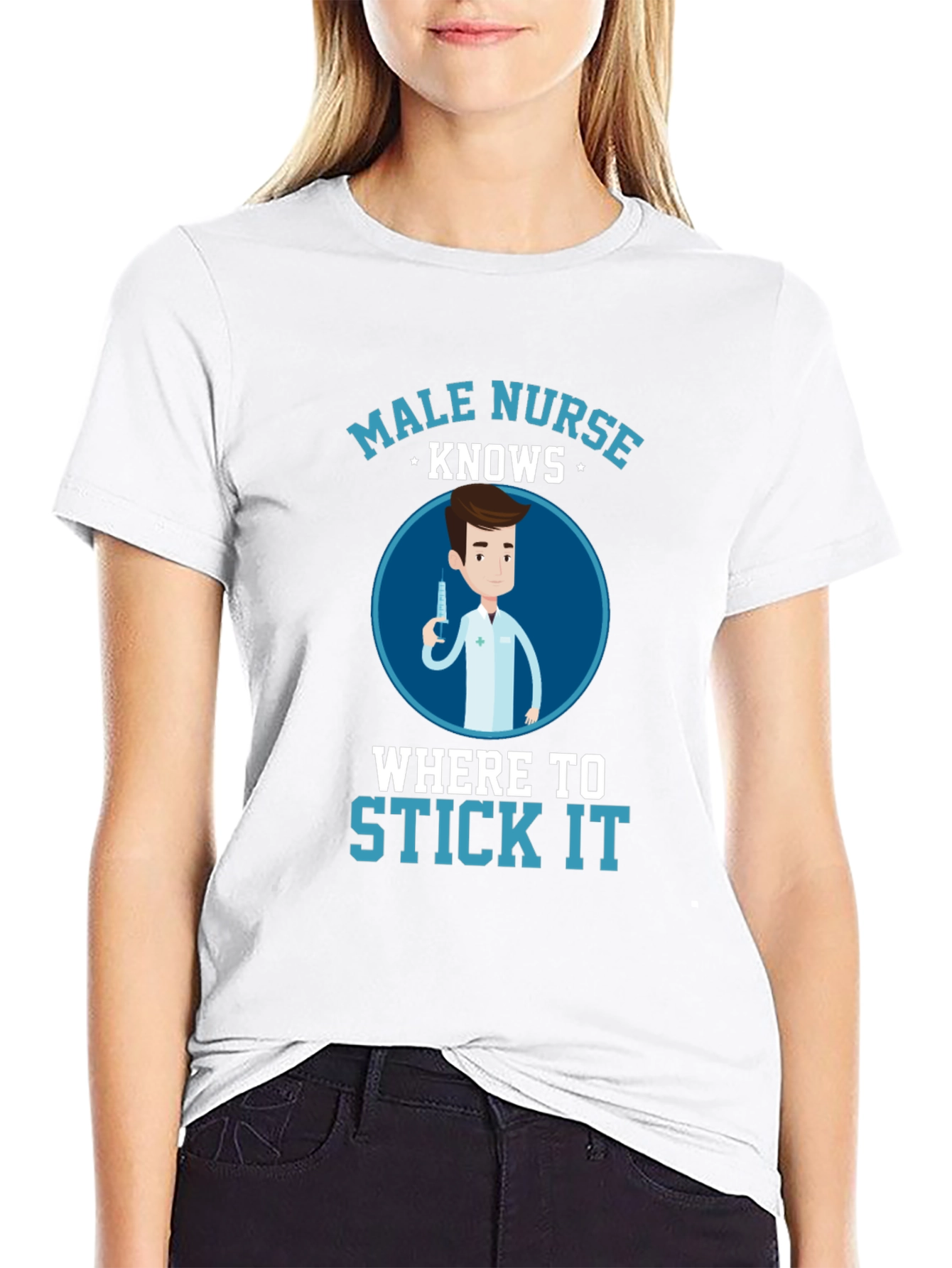 Male Nurse Knows Funny T-Shirt