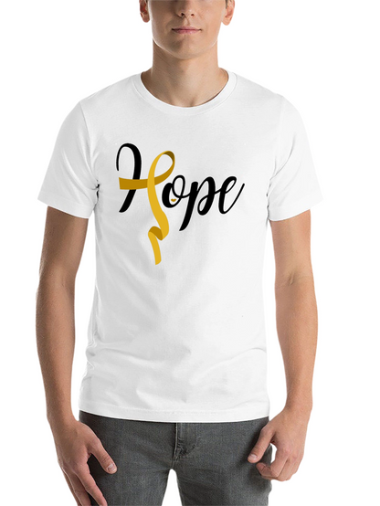 Hope Ribbon Graphic Tee - Cancer Awareness Shirt