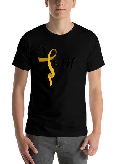 Hope Ribbon Graphic Tee - Cancer Awareness Shirt