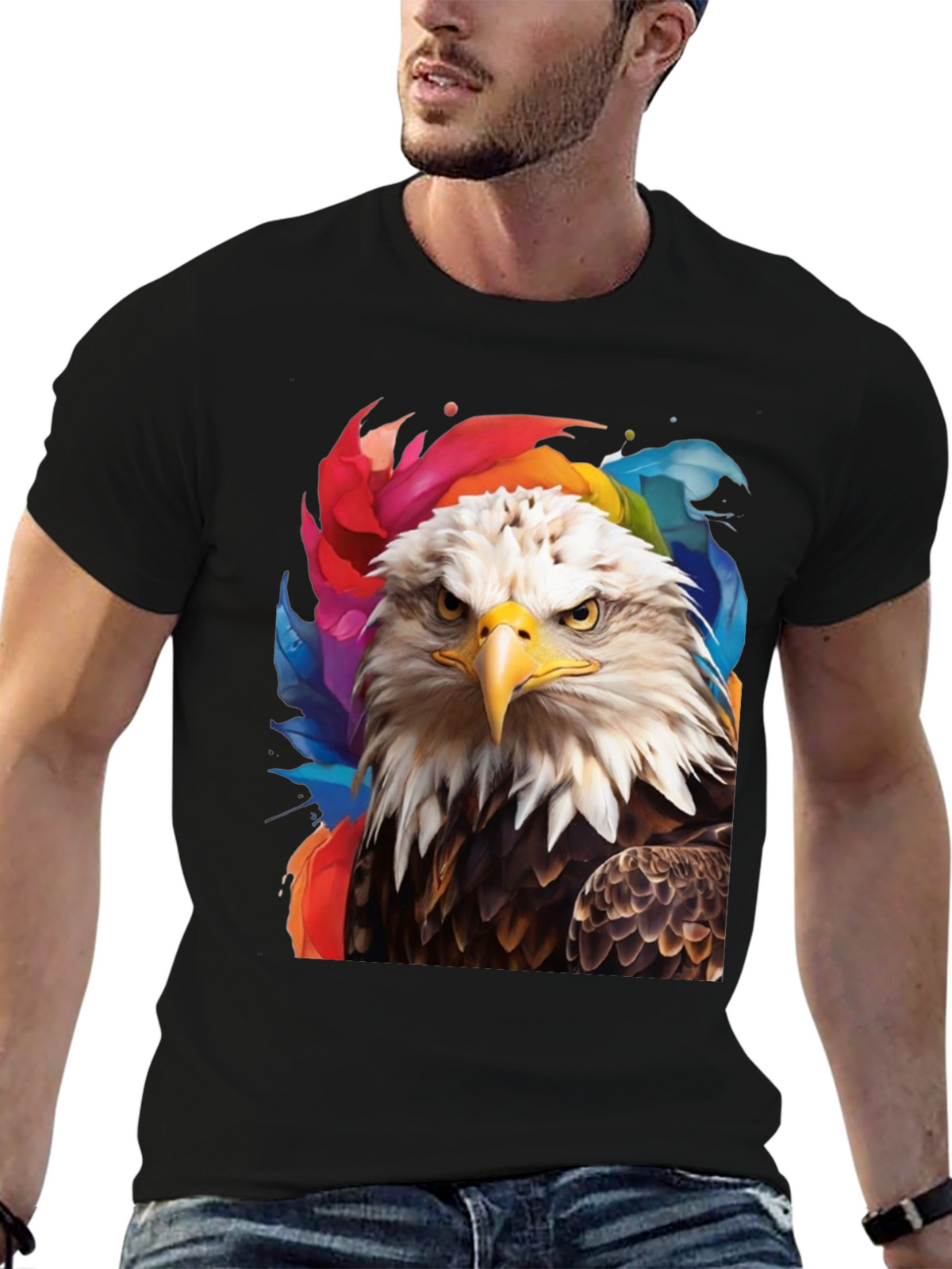 Bald Eagle Graphic Tee - Patriotic Style