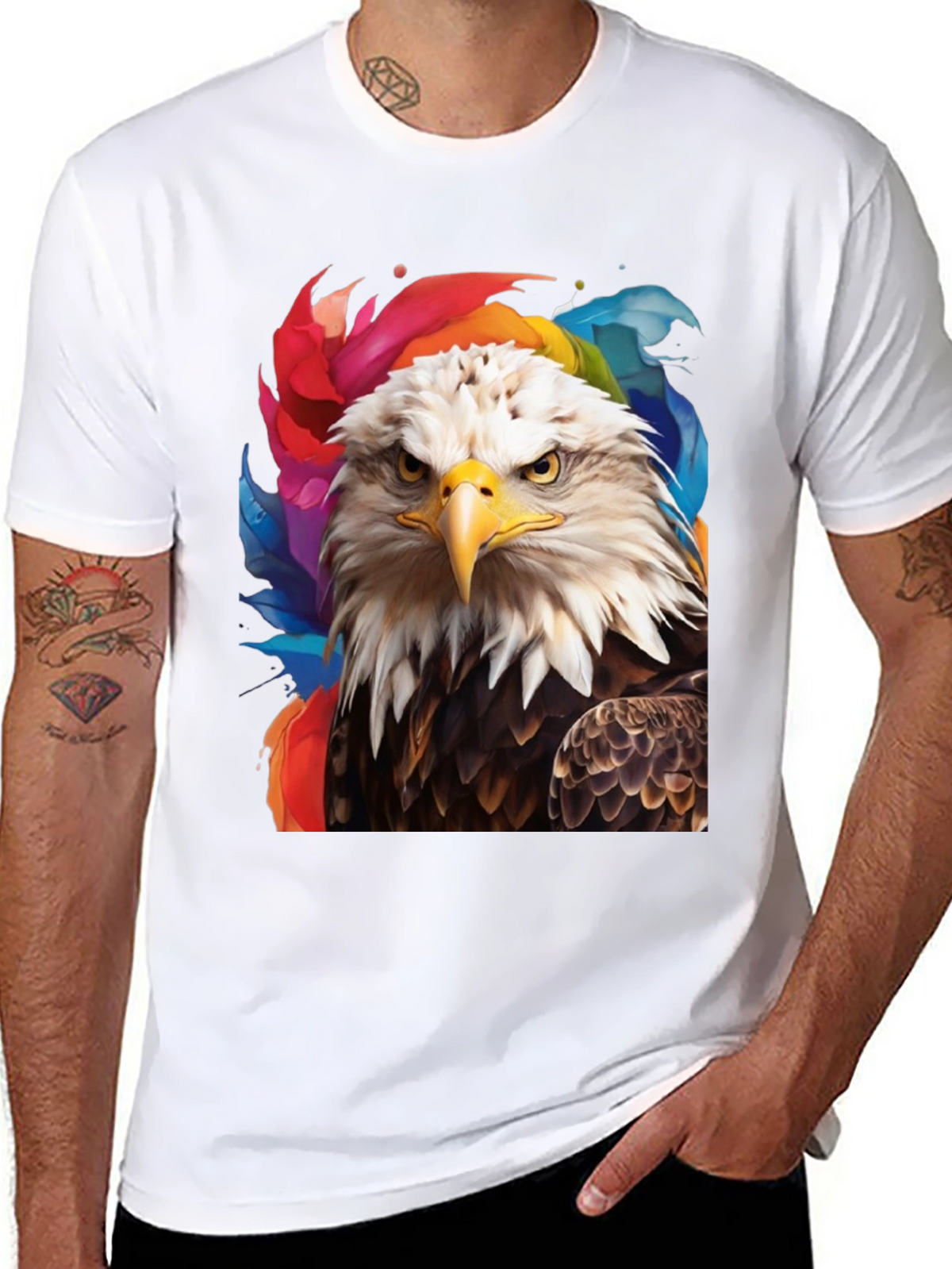 Bald Eagle Graphic Tee - Patriotic Style
