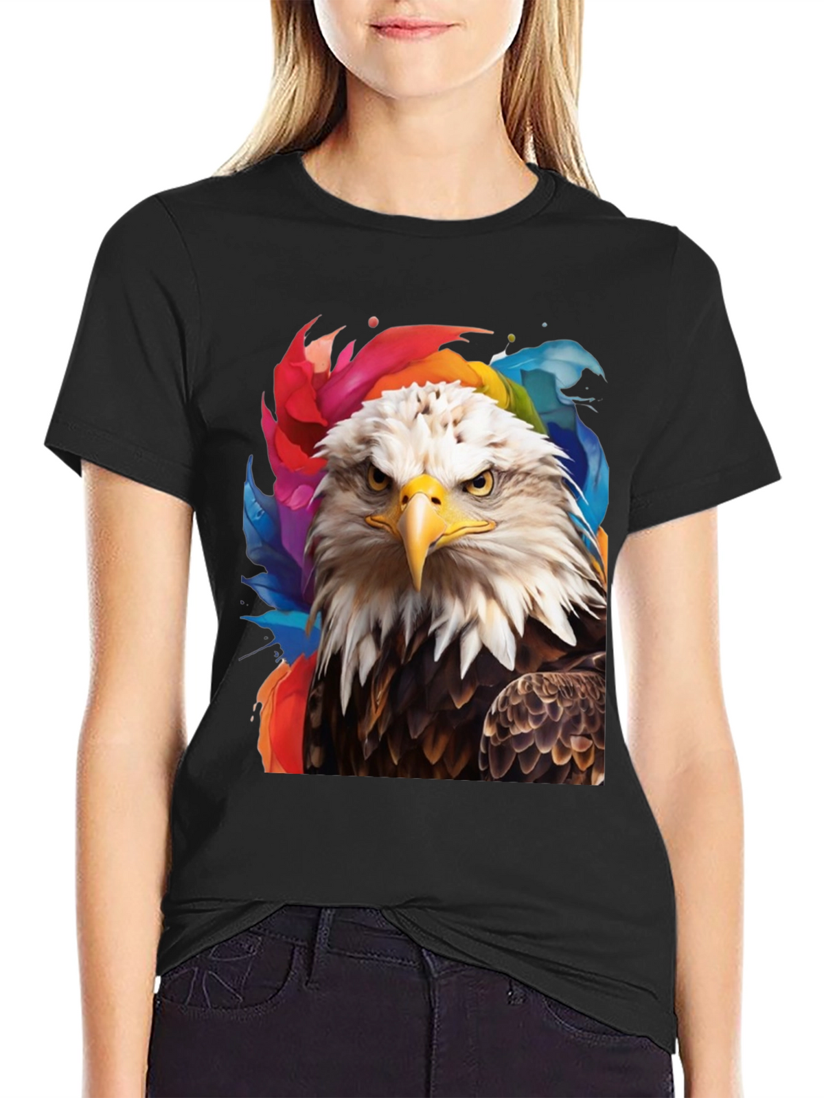 Bald Eagle Graphic Tee - Patriotic Style
