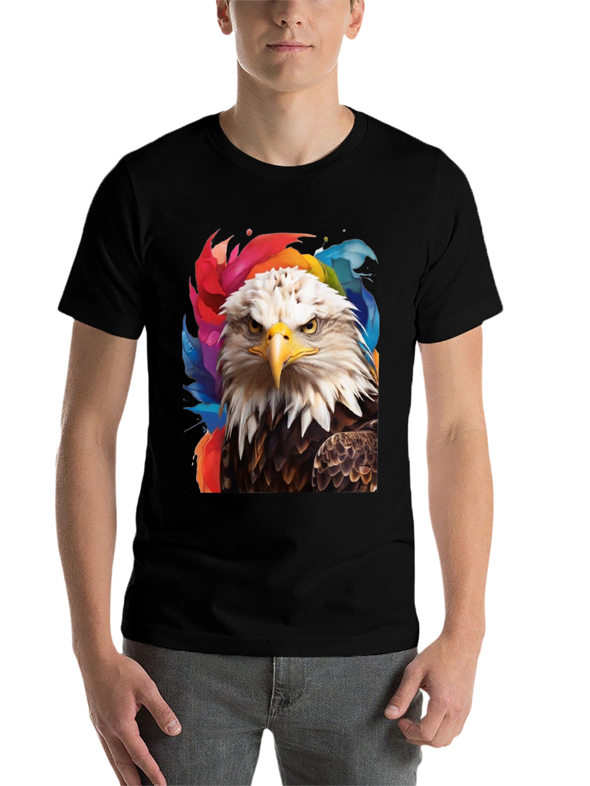 Bald Eagle Graphic Tee - Patriotic Style