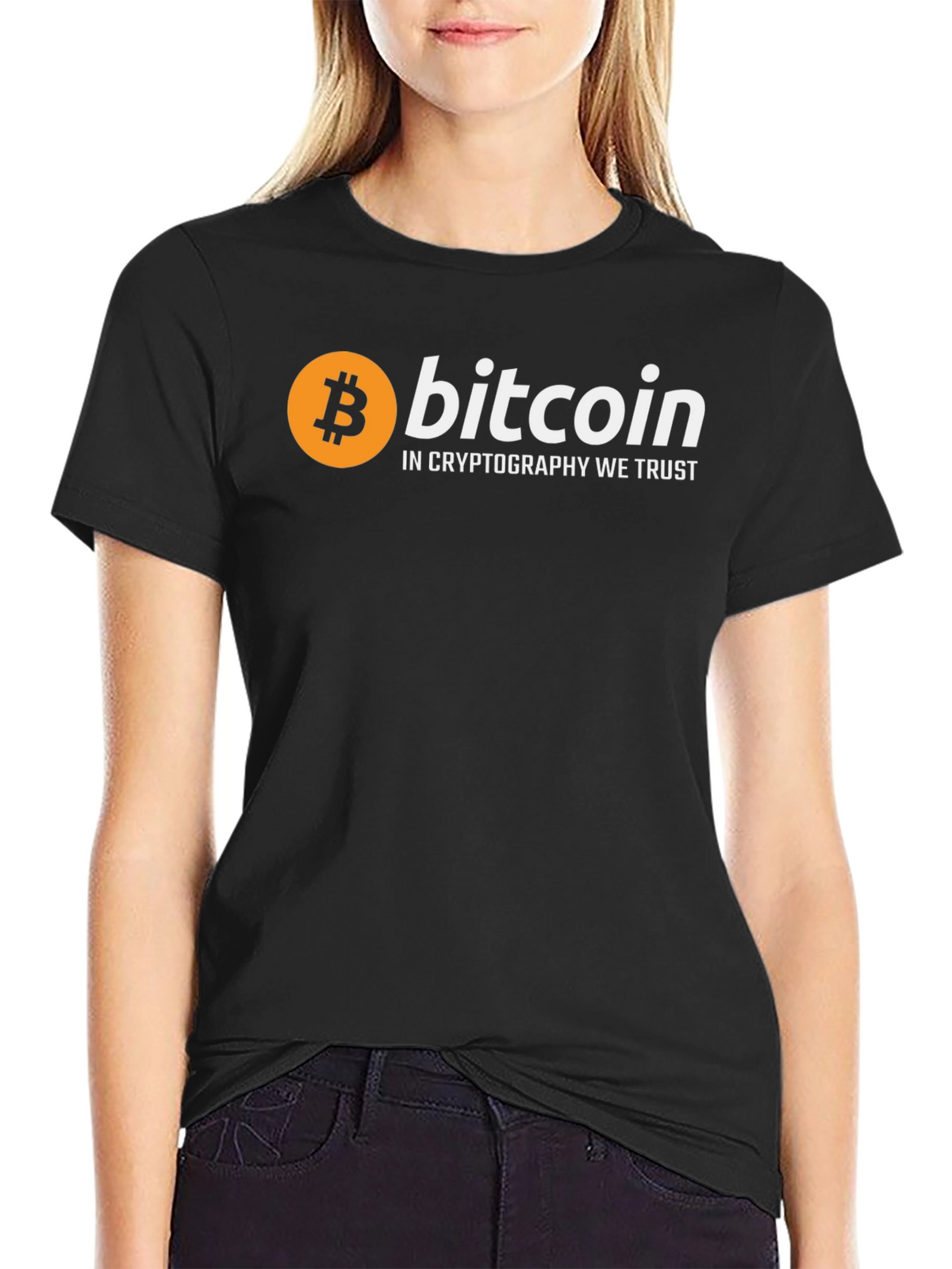 Bitcoin Cryptocurrency Trust T-Shirt - Black