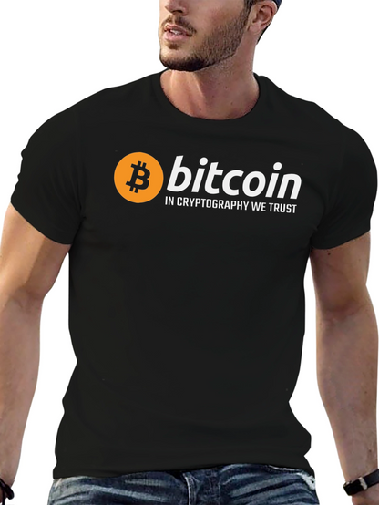 Bitcoin Cryptocurrency Trust T-Shirt - Black