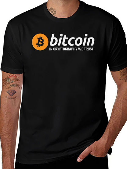 Bitcoin Cryptocurrency Trust T-Shirt - Black
