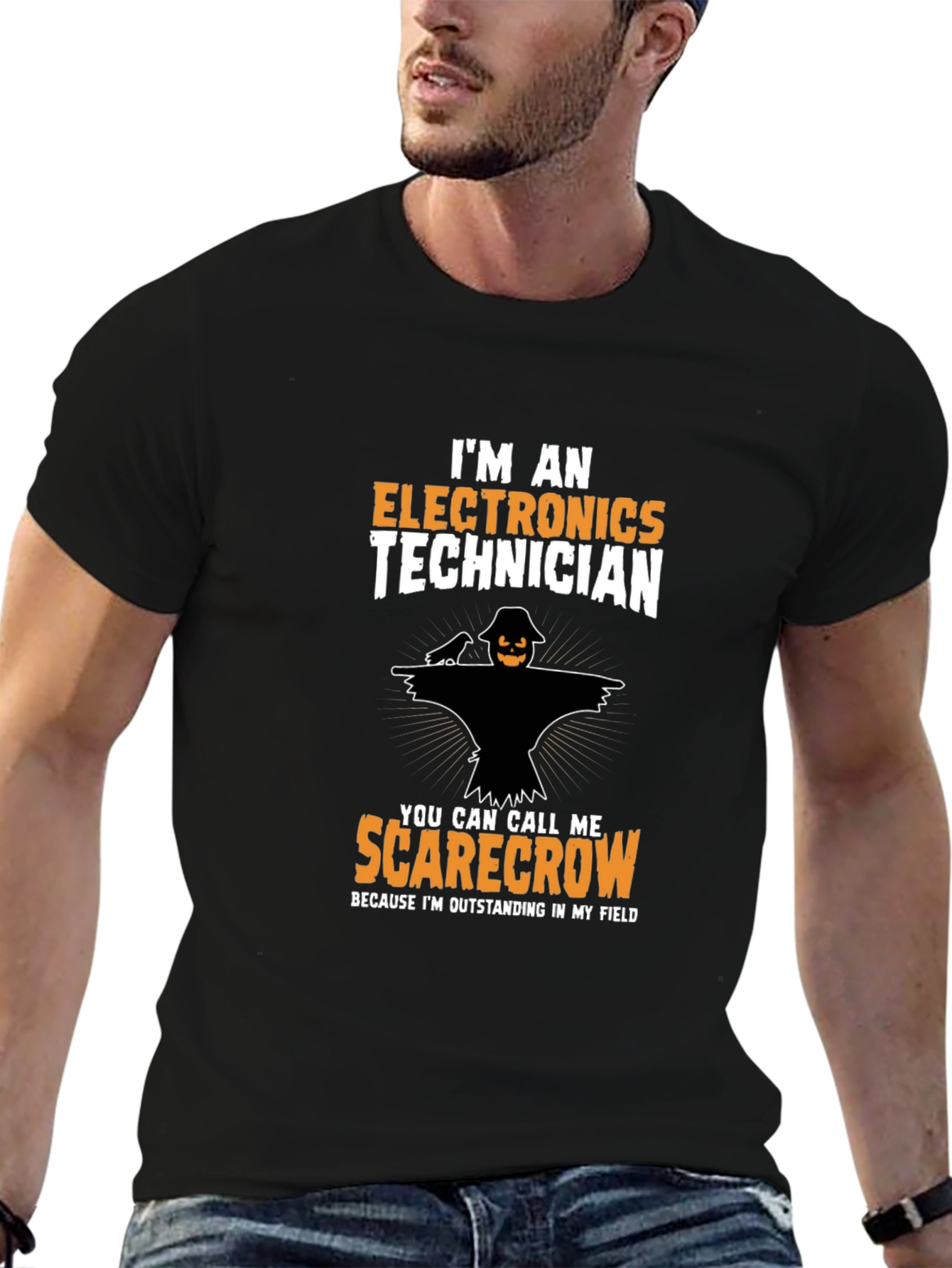 Electronics Technician Scarecrow T-Shirt