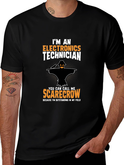 Electronics Technician Scarecrow T-Shirt