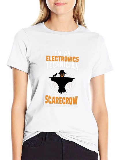 Electronics Technician Scarecrow T-Shirt