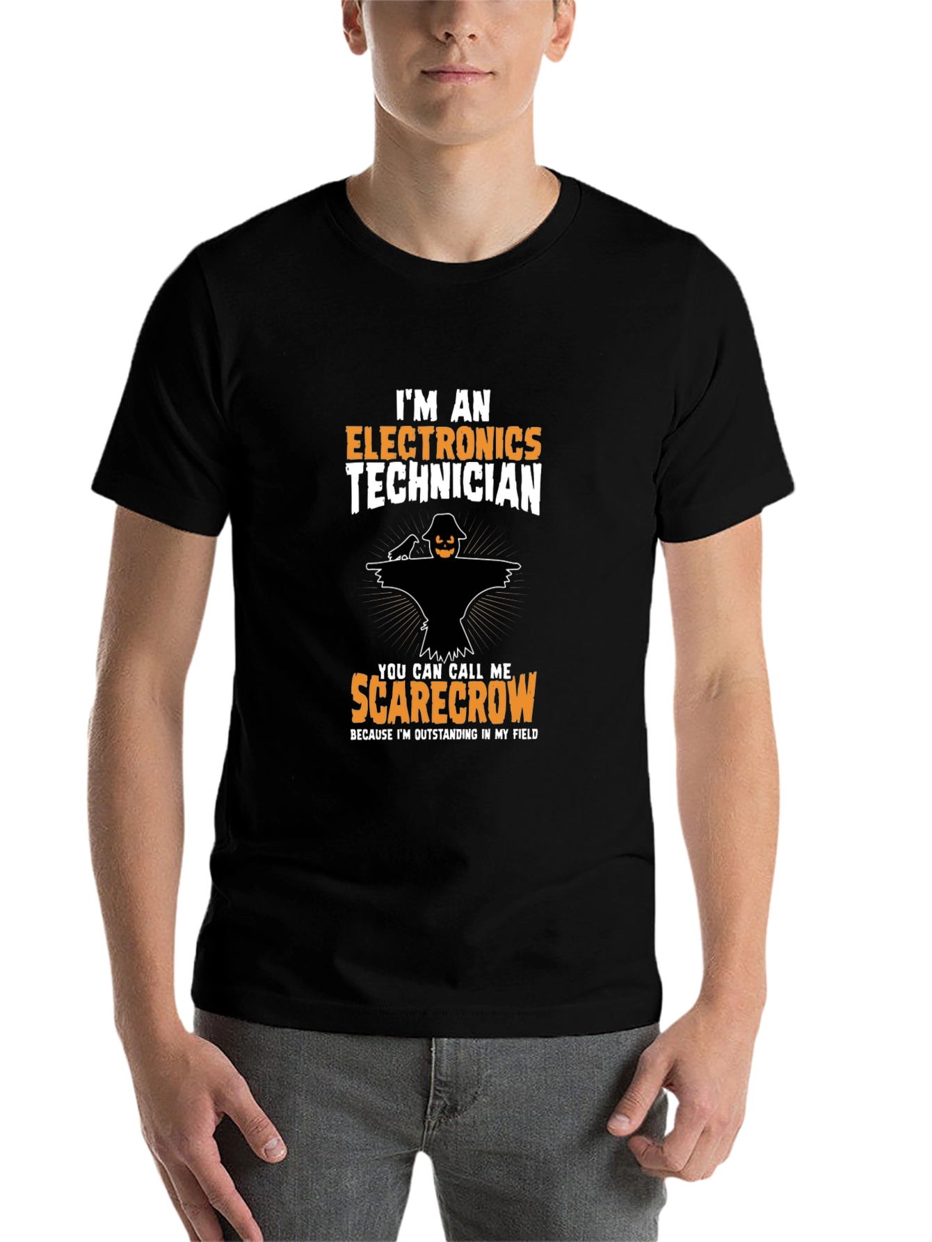 Electronics Technician Scarecrow T-Shirt