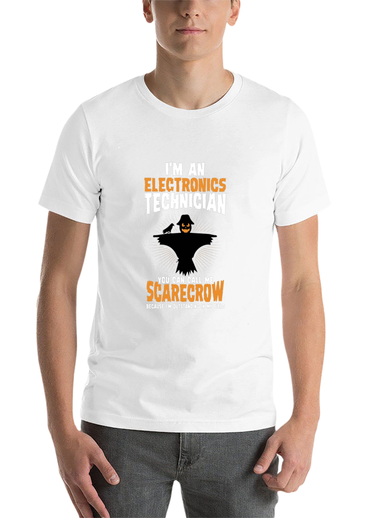 Electronics Technician Scarecrow T-Shirt