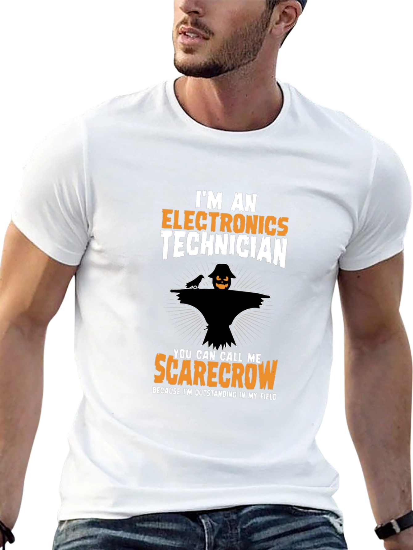 Electronics Technician Scarecrow T-Shirt