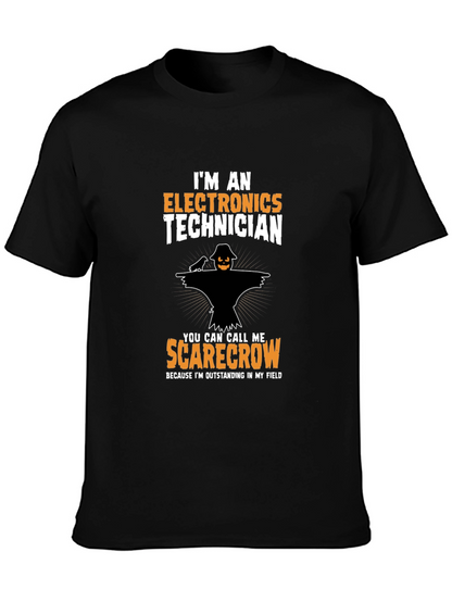 Electronics Technician Scarecrow T-Shirt