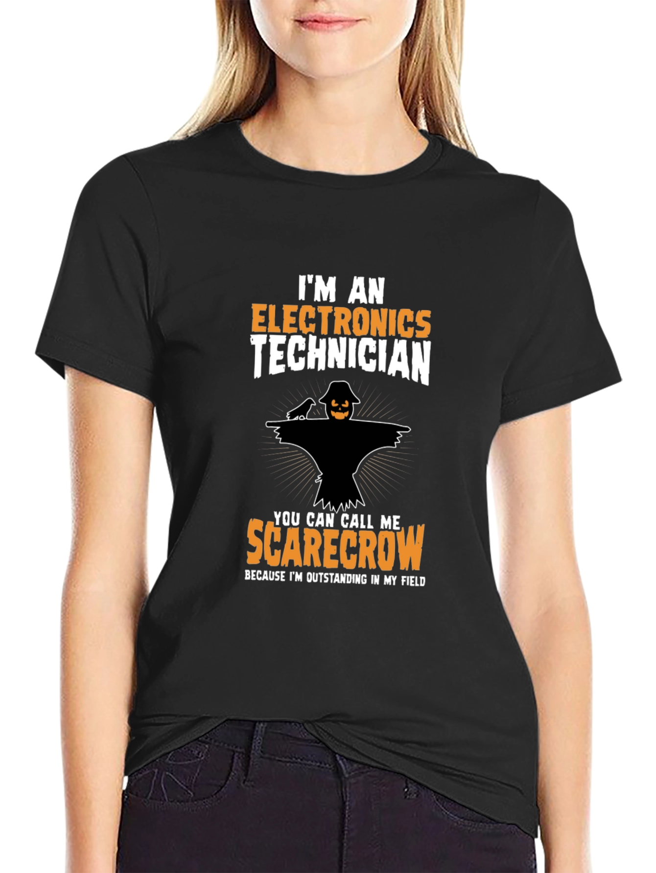 Electronics Technician Scarecrow T-Shirt