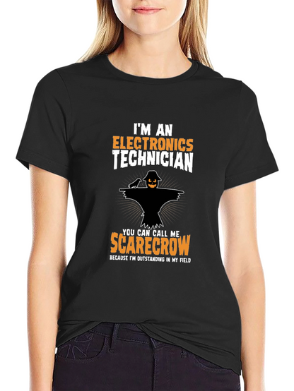 Electronics Technician Scarecrow T-Shirt