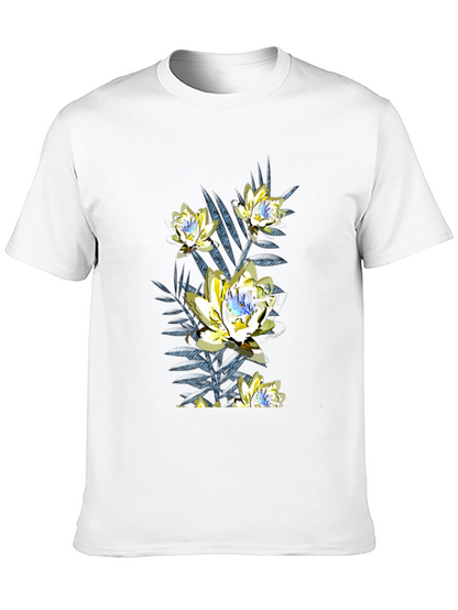 Floral Print Black T-Shirt