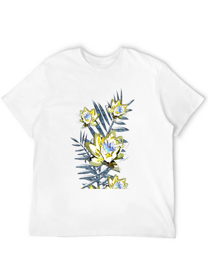 Floral Print Black T-Shirt