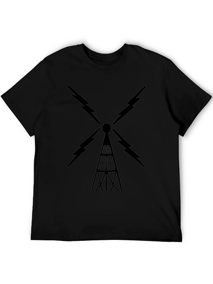 Black Radio Tower Graphic Tee