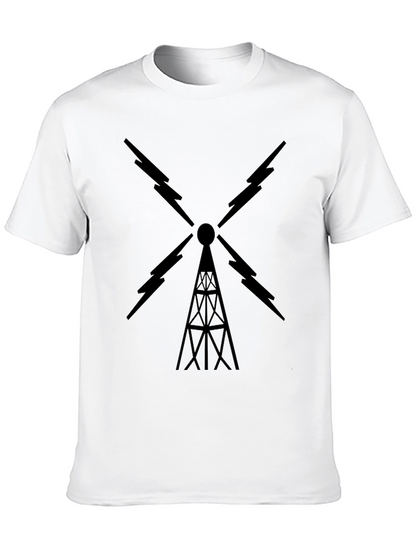 Black Radio Tower Graphic Tee