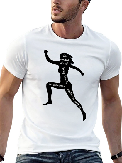 Excited About Healthy Tee - Womens Running T-Shirt