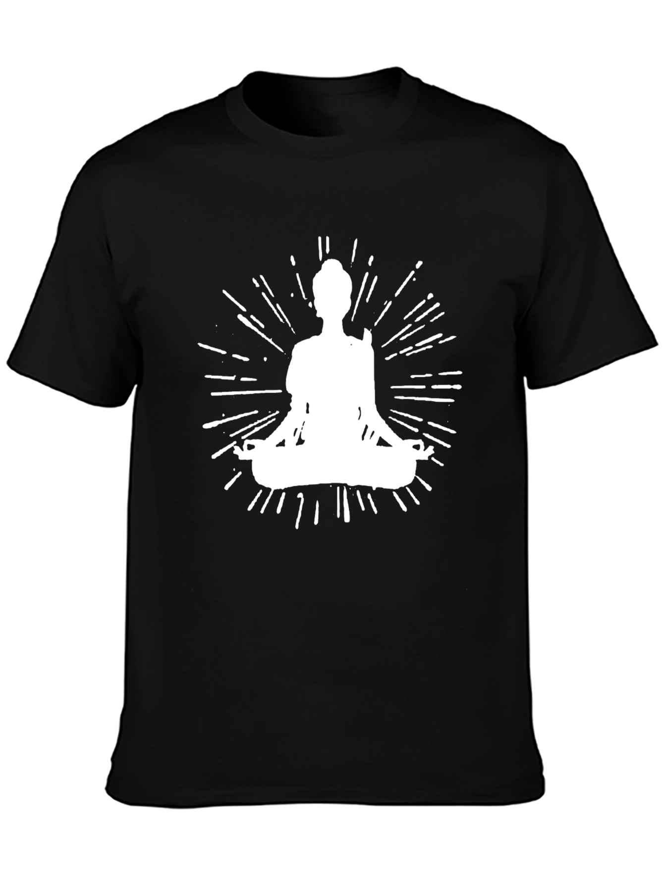 Zen Mode Tee: Meditating Silhouette Graphic T-Shirt