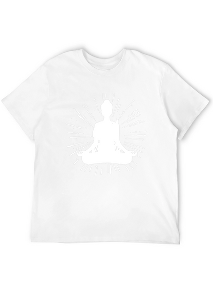 Zen Mode Tee: Meditating Silhouette Graphic T-Shirt