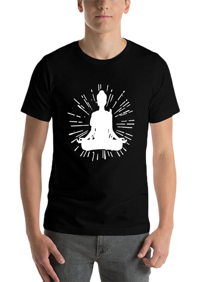 Zen Mode Tee: Meditating Silhouette Graphic T-Shirt