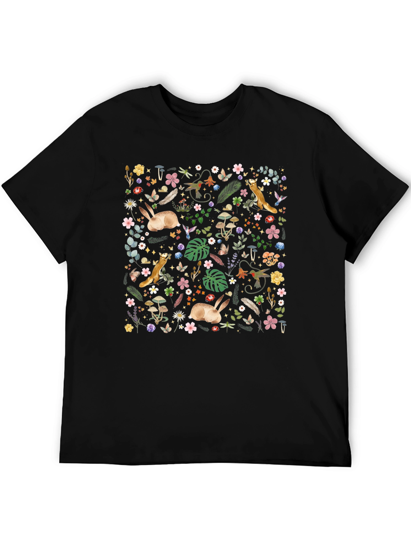 Whimsical Forest T-Shirt: Nature Print