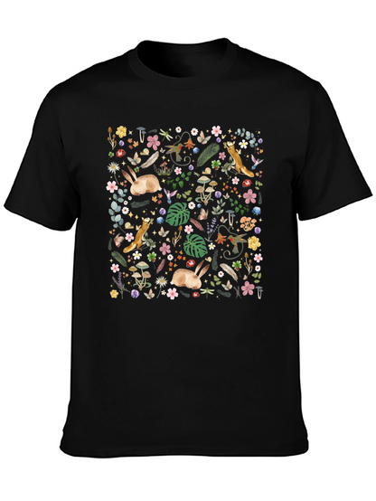Whimsical Forest T-Shirt: Nature Print