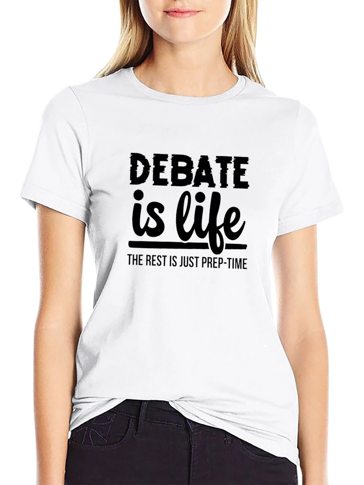 Debate is Life Black T-Shirt