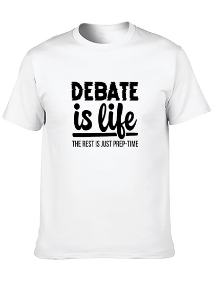 Debate is Life Black T-Shirt