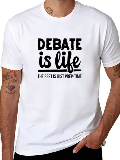 Debate is Life Black T-Shirt