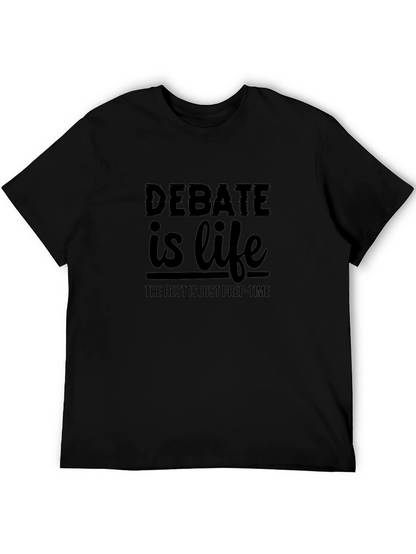 Debate is Life Black T-Shirt