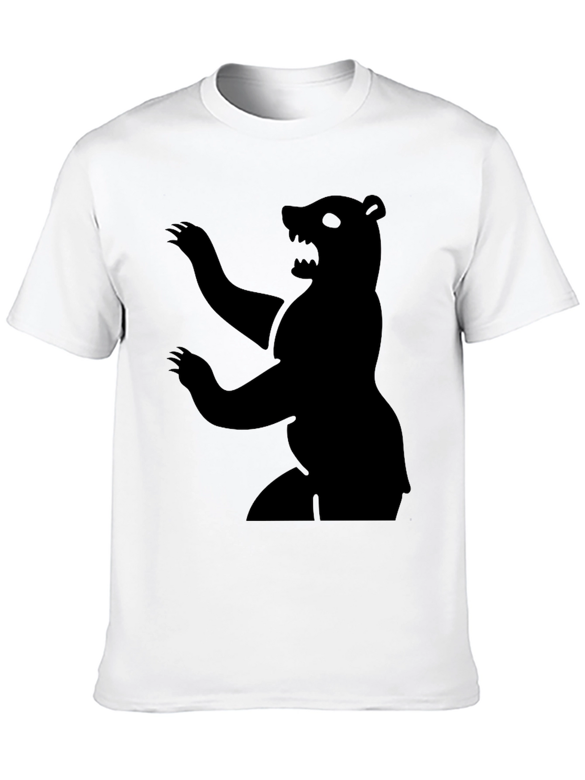 Bear Silhouette Graphic Tee - Mens Black T-Shirt